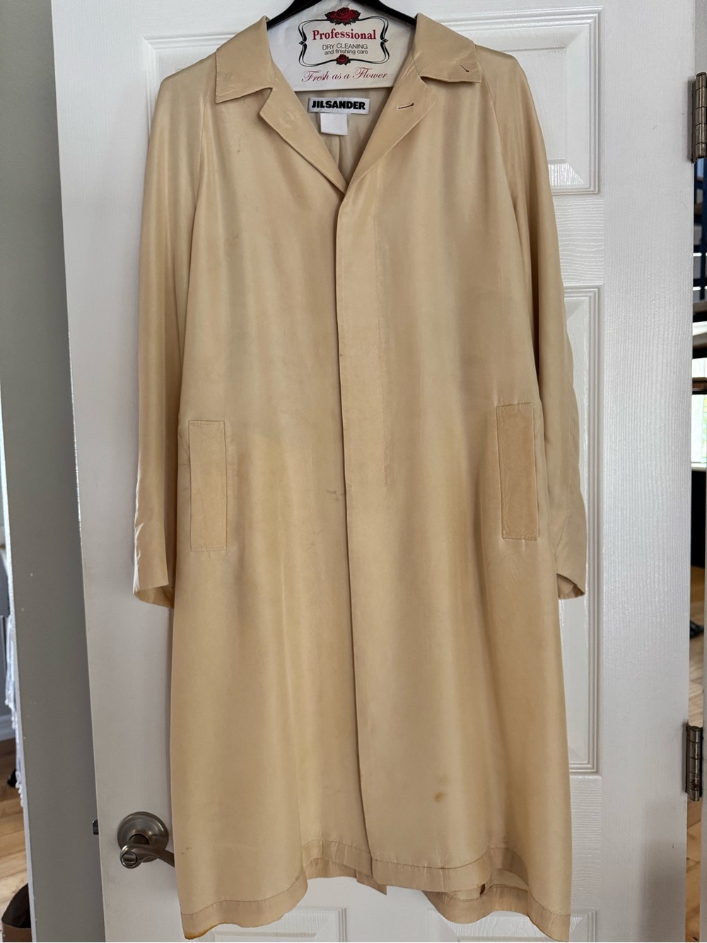 Jil Sander Vintage Silk Trench Coat